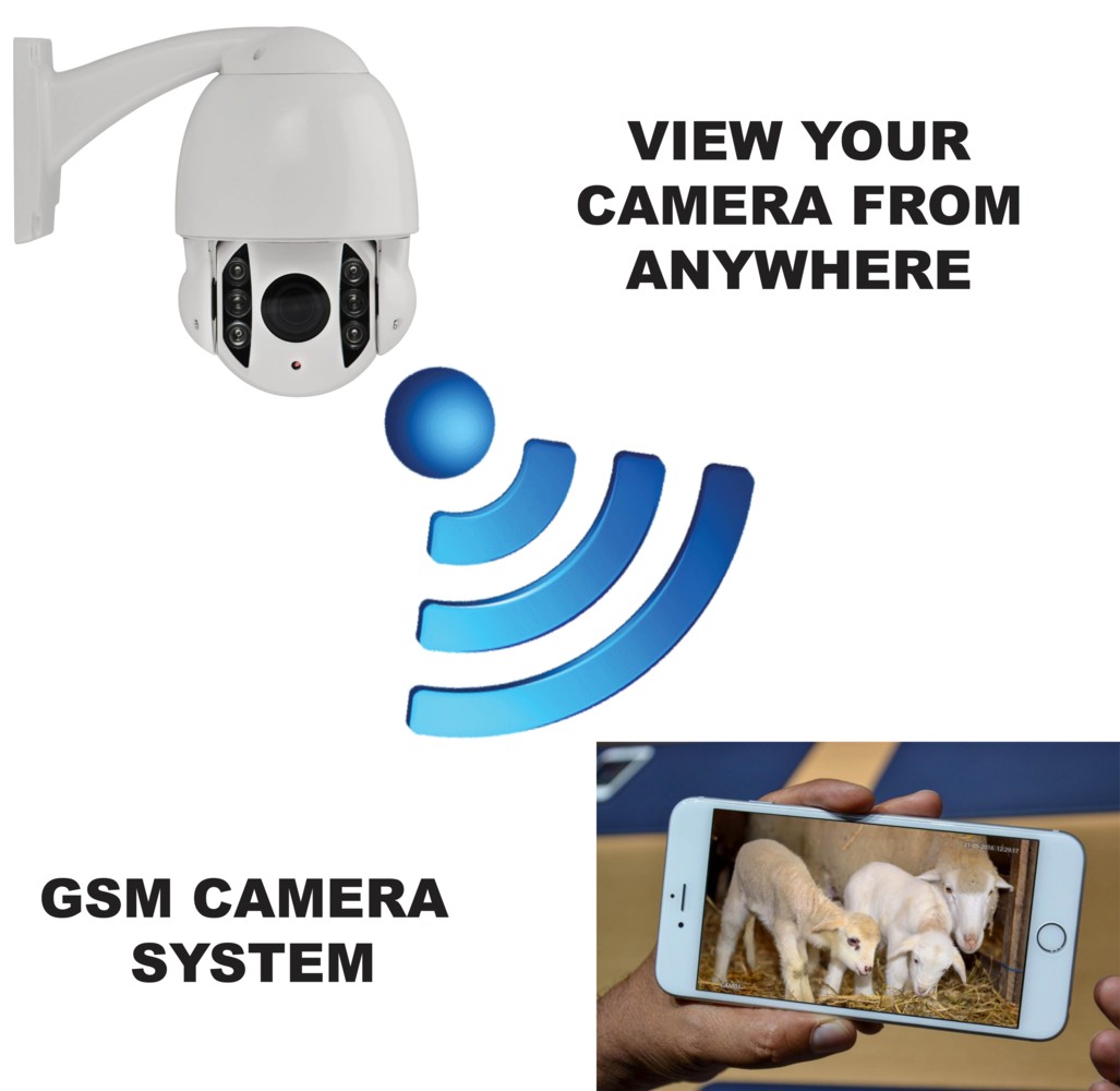 GSM Rotating Zoom Lambing Camera System